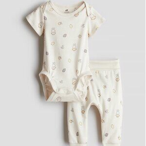NWT Miffy 2-Piece Printed Cotton Set